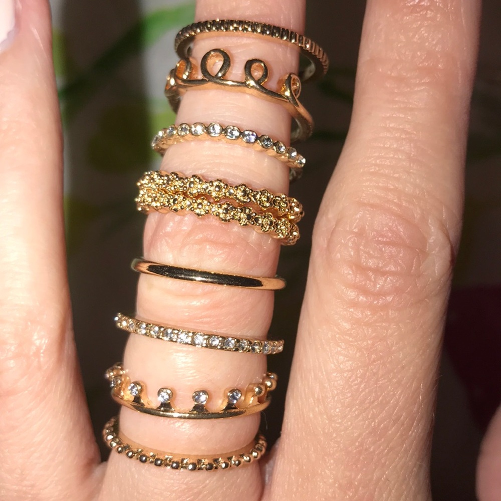 Forever 21 stackable rings - Picture 2 of 3